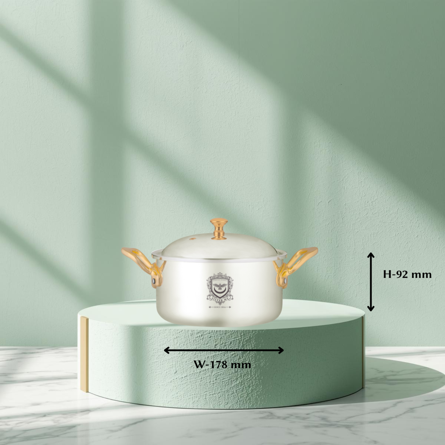 Silver Shell Cookware Silver Me - 100% Toxin-free Ayurvedic Silver Cookware